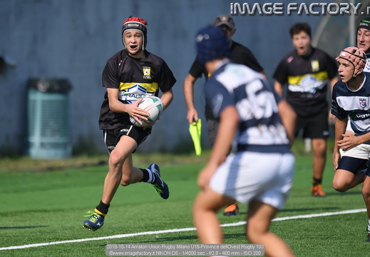 2018-10-14 Amatori Union Rugby Milano U16-Province dellOvest Rugby (40-22)